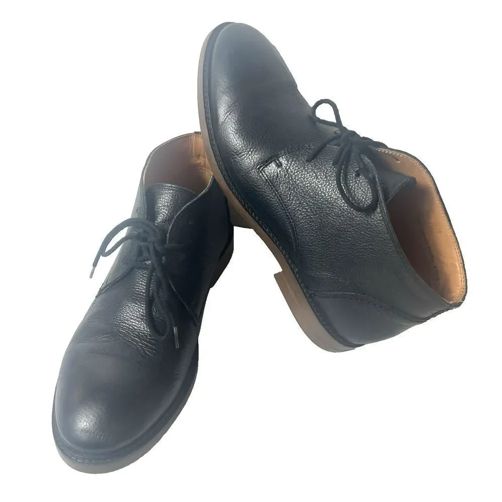 Sebago Black Leather Bryant Chukka Boots Men’s 11 M Lace Up Comfort Casual Shoes